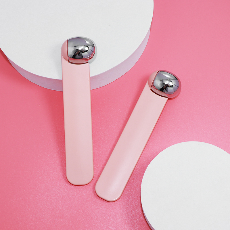 金属美容冰波球粉色可定制颜色face massage面部冰敷按摩棒脸部护理工具